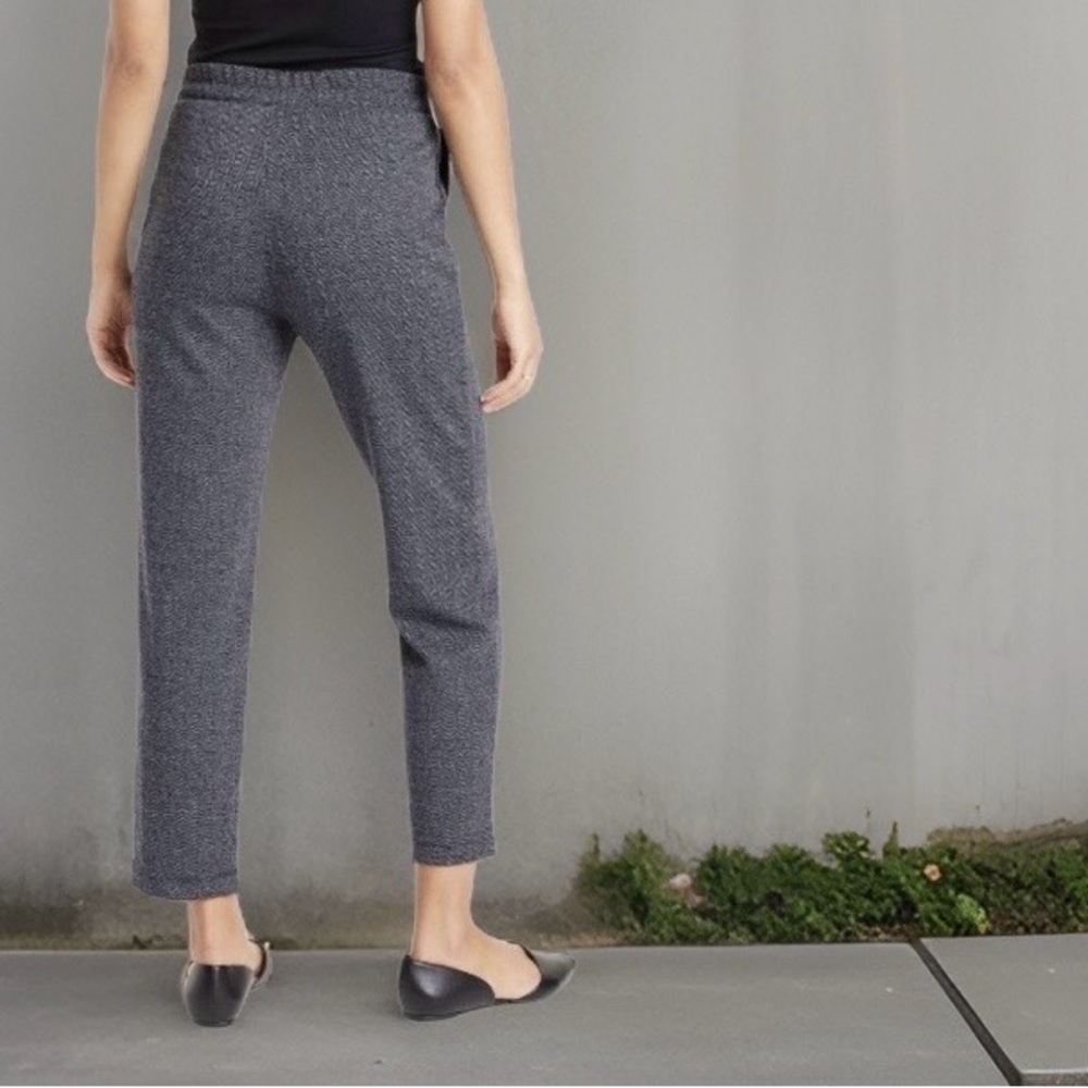 High-Rise Knit Pants Gray Sz Sm - Picture 6 of 16